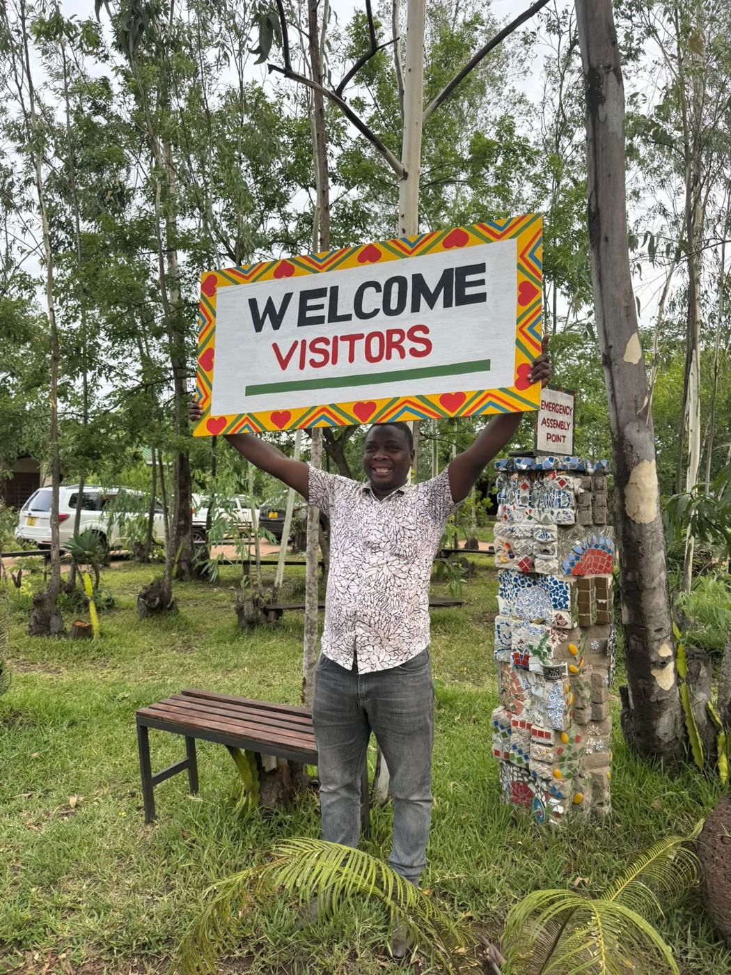 Studenten worden welkom geheten in Malawi